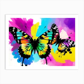 Colorful Butterflies 135 Art Print