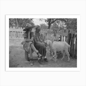 Untitled Photo, Possibly Related To Group Of Farmers, Homesteaders, And Their Families Visiting All Day Sunday To Art Print