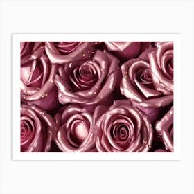 Purple Roses Art Print