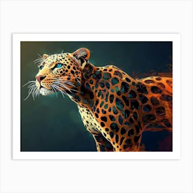 Leopard Painting Art Print