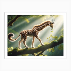 Giraffelynx Art Print