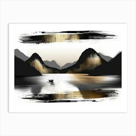 Chinese Landscape Painting 1 Art Print