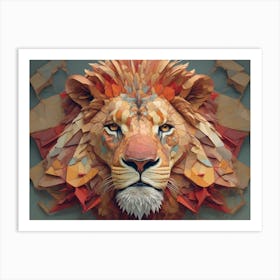 Lion Head Art Print