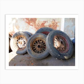 Old Tyres Art Print