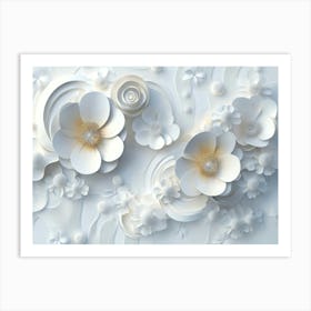 Paper Flowers 22 Art Print