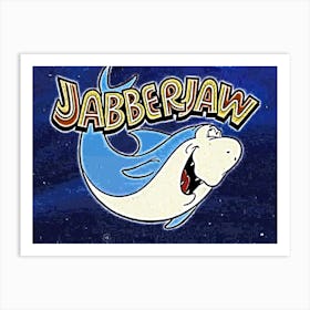 Funny Shark Jabberjaw Cartoon Film Art Print