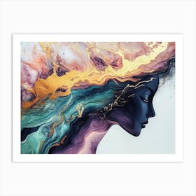 Woman'S Head Art Print