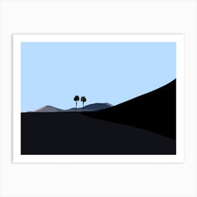 Lanzarote, Walking on the Moon, Plams, Volcanos Art Print