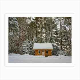 Small Cabin In The Woods Art Print