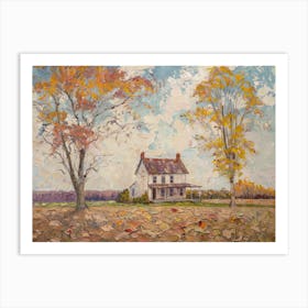 House In The Fall 1 Art Print