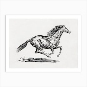 Galloping Horse, Leo Gestel Art Print