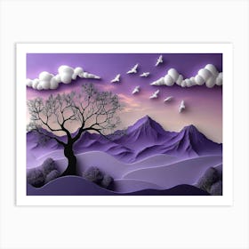 3d Landscape Art Print