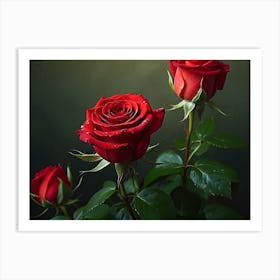 Red Roses Art Print