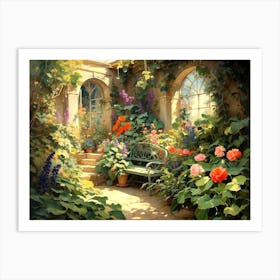 Garden Scene Art Print