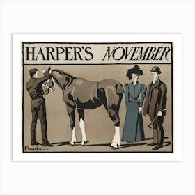 Harper S November, Edward Penfield Art Print