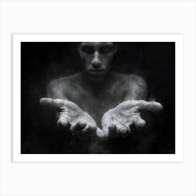 Man With His Hands Out 1 Art Print