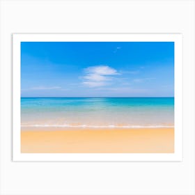 Beach With Blue Sky Art Print