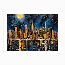 New York City Skyline 1 Art Print