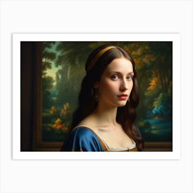 Portrait Of A Young Woman 4 Art Print