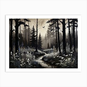 Forest Path 4 Art Print