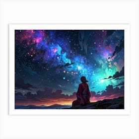 Starry Night Sky 16 Art Print