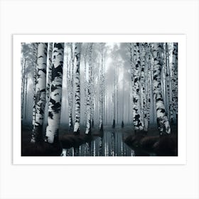 Birch Forest 69 Art Print