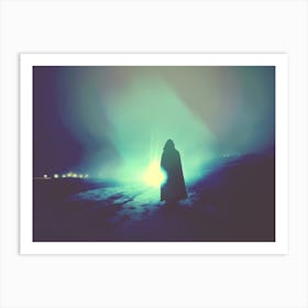 Polar Light Surrealist Art Art Print