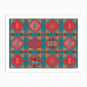 Tapestry of the middle east Art Print