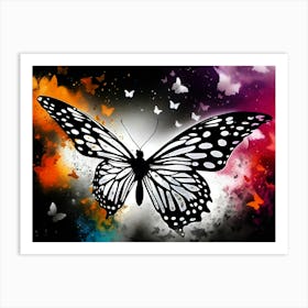 Butterfly In The Sky 1 Art Print