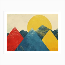 Mountains In The Sky 6 Art Print