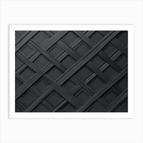 Abstract Black Wallpaper Art Print