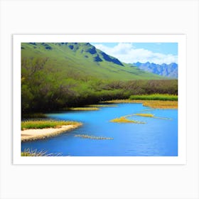 River In The Mountains 10 Art Print