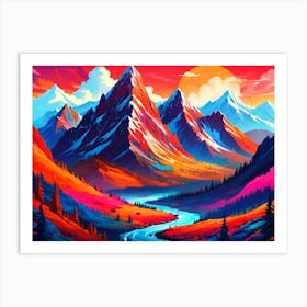 Mountain Landscape Art Print