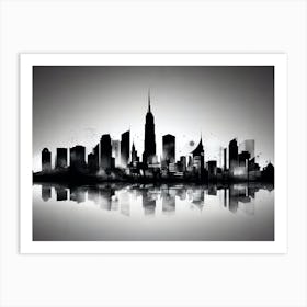 New York City Skyline 49 Art Print