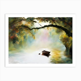 Boat In The Water Art Print