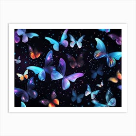 Butterfly Wallpaper 9 Art Print