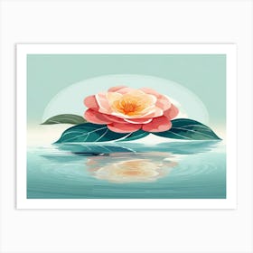 Flower In Water Art Print