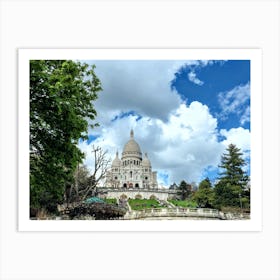 Montmartre With Clouds (Paris Series) Art Print