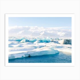 Iceberg Lagoon in Iceland Art Print