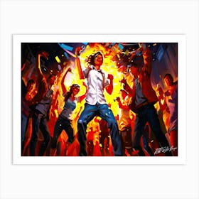 Crazy Dancing - Night At The Disco Art Print