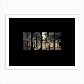 Home Poster Forest Photo Collage 8 Art Print