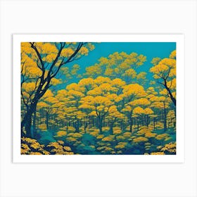 Yellow Forest 15 Art Print