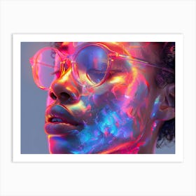 Psychedelic Portrait 2 Art Print