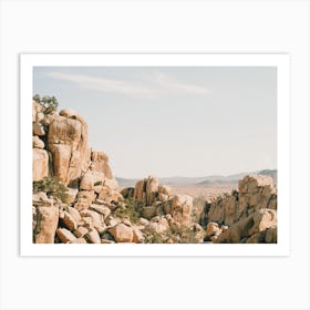 Joshua Tree Desert Boulders Art Print