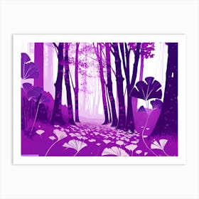 Purple Forest 3 Art Print