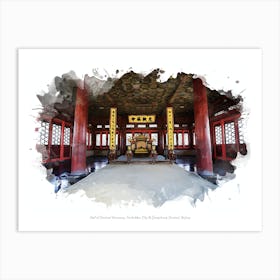 Hall Of Central Harmony, Forbidden City & Dongcheng Central, Beijing Art Print