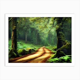 Road In The Forest Art Print