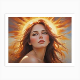 Woman In The Sun 1 Art Print