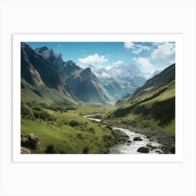 Valley In The Mountains Art Print