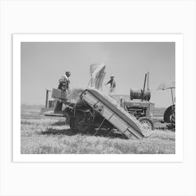 Hay Machine At The Casa Grande Valley Farms, Pinal County, Arizona By Russell Lee Art Print